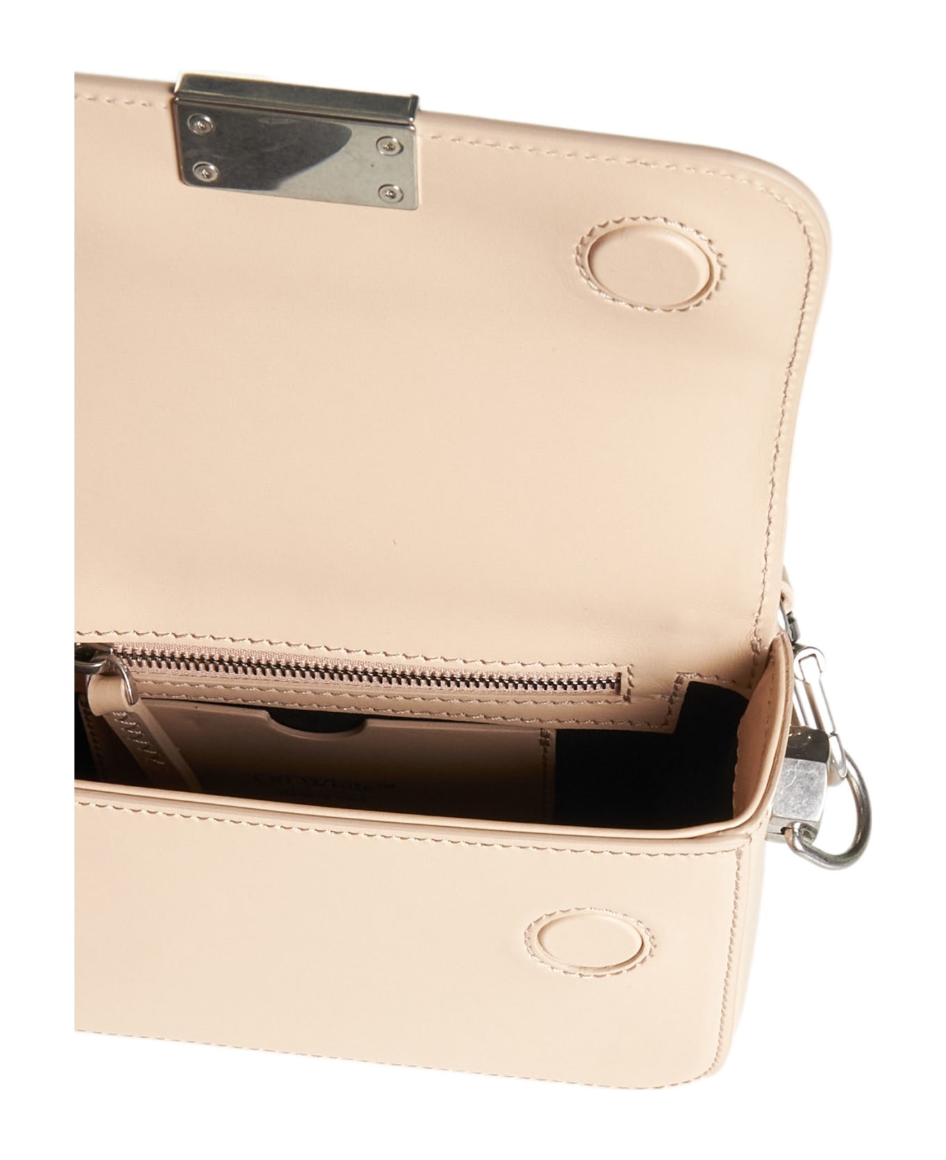 Plain Binder Leather Shoulder Bag - 5