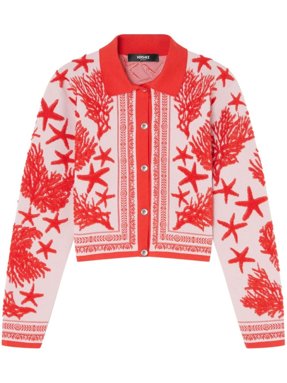 Barocco Sea polo cardigan - 1