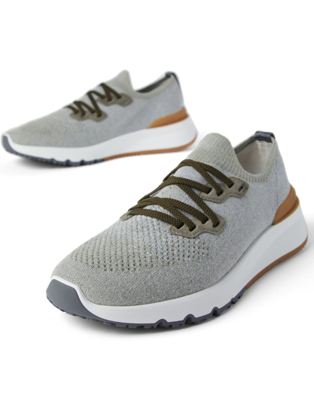 Brunello Cucinelli Logo-print Cotton-blend Sneakers - 2