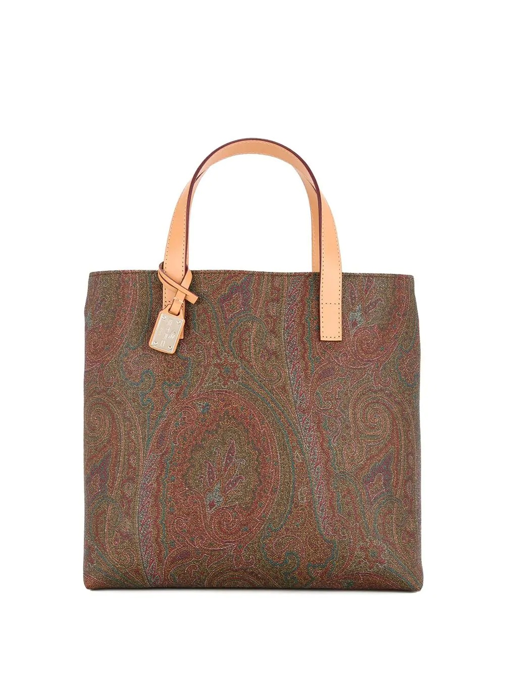 paisley print tote bag - 1