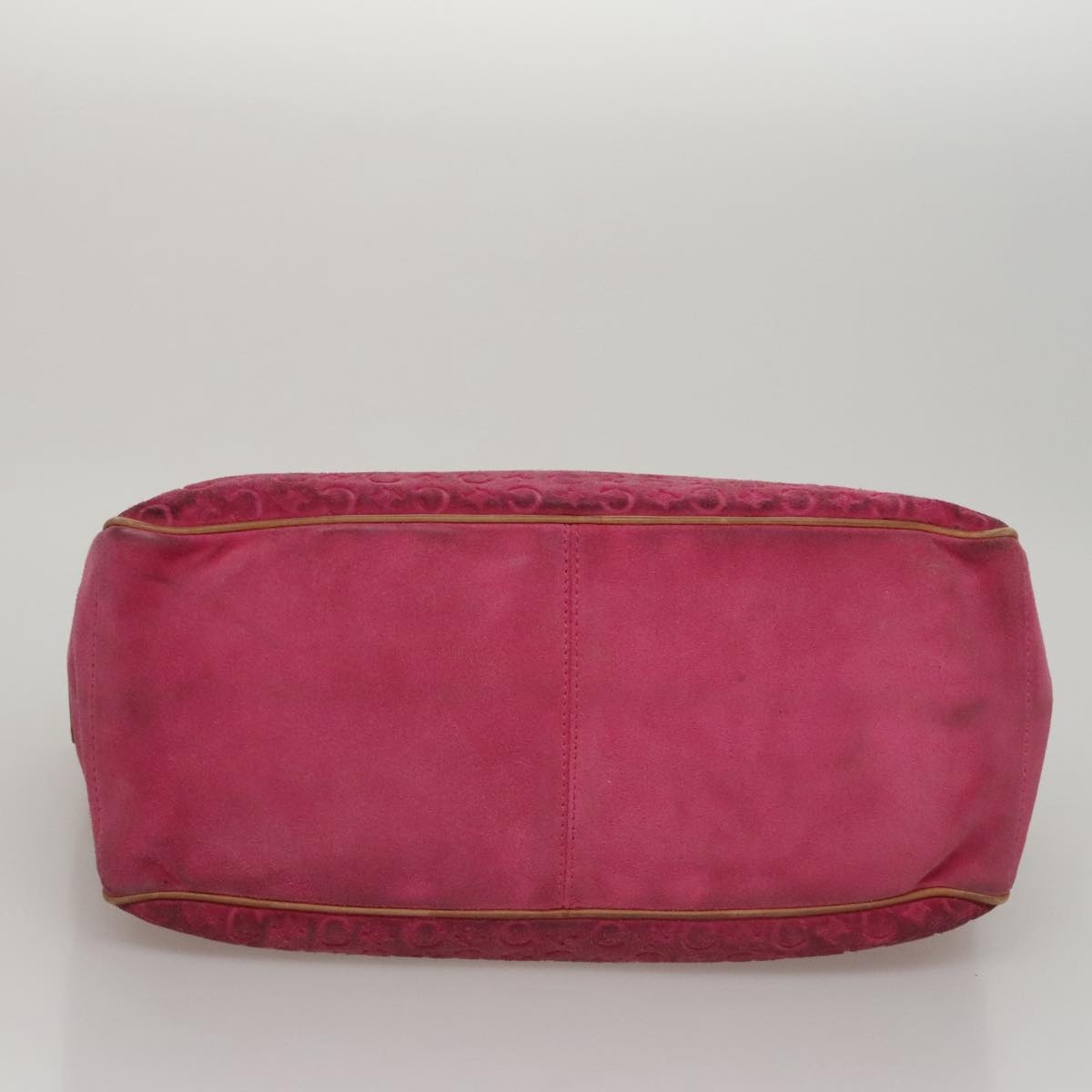 CELINE C Macadam Canvas Boogie Bag Hand Bag Pink - 5