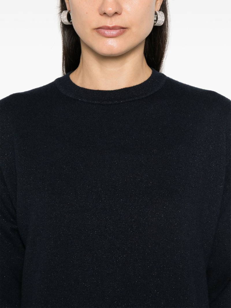 crew-neck glittered jumper 5