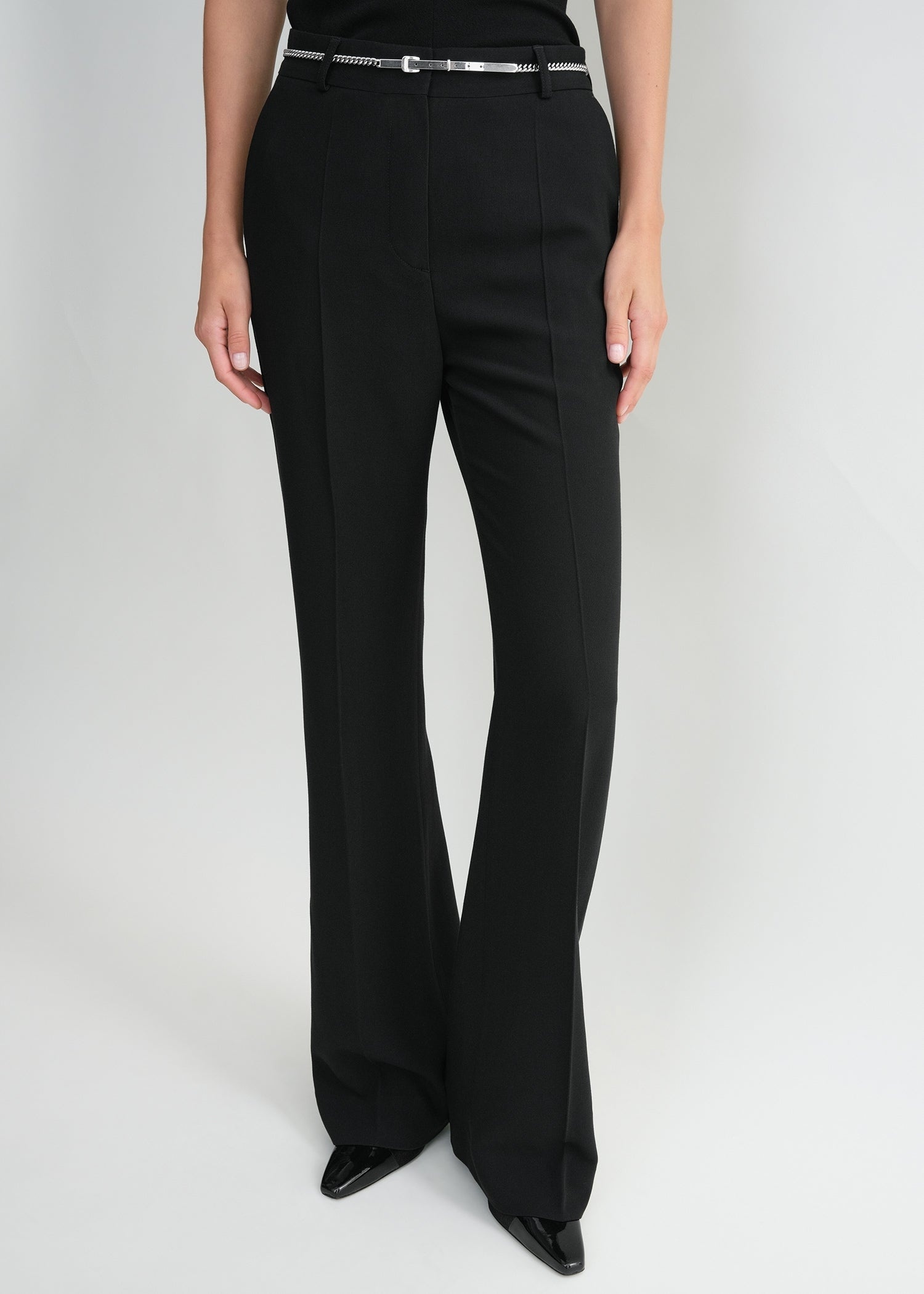 Flared evening trousers black - 5
