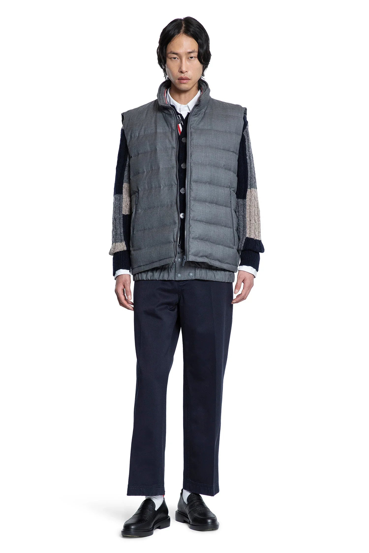 Down-Filled-Super-120S-Twill-Ski-Vest - 4