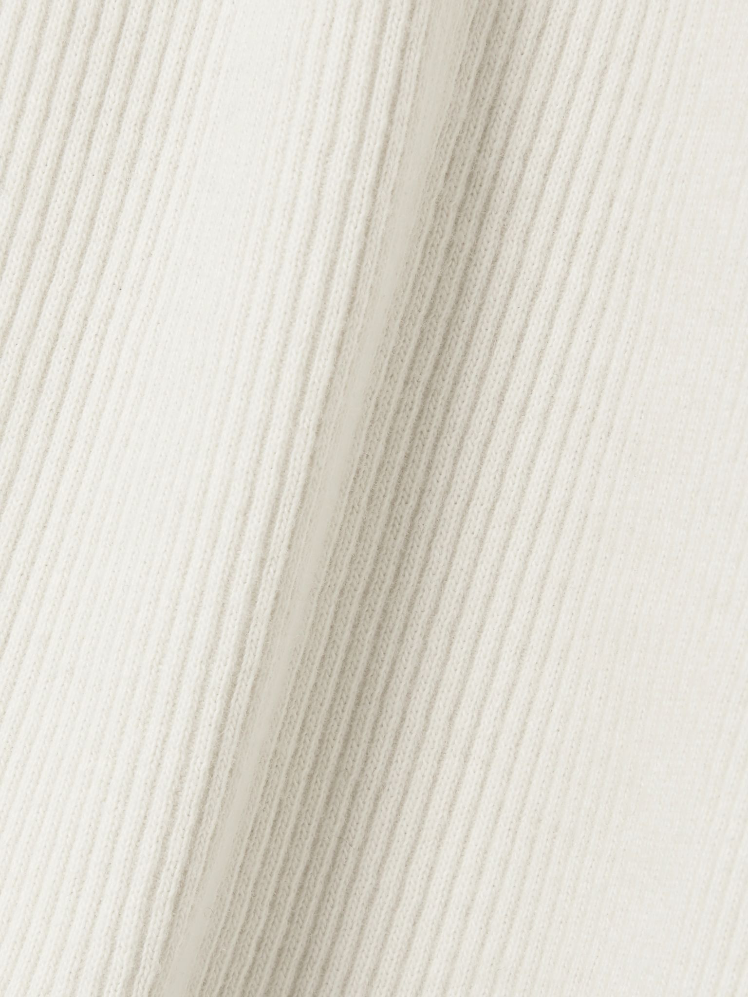 Ribbed cotton-blend jersey tank - Bone Off-white - 4