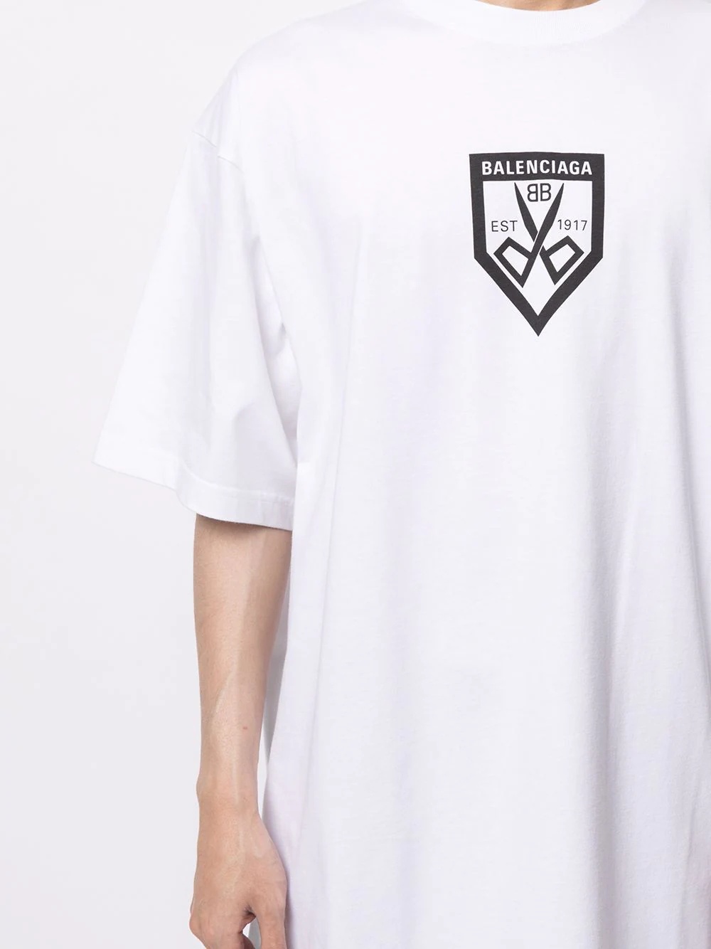 logo-print oversized T-shirt - 6