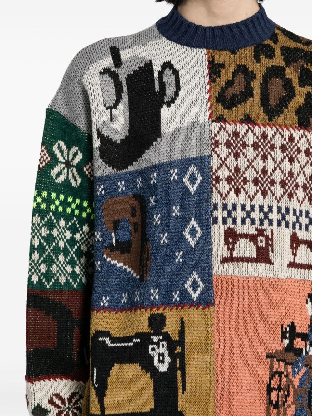 5G patterned-intarsia jumper - 5