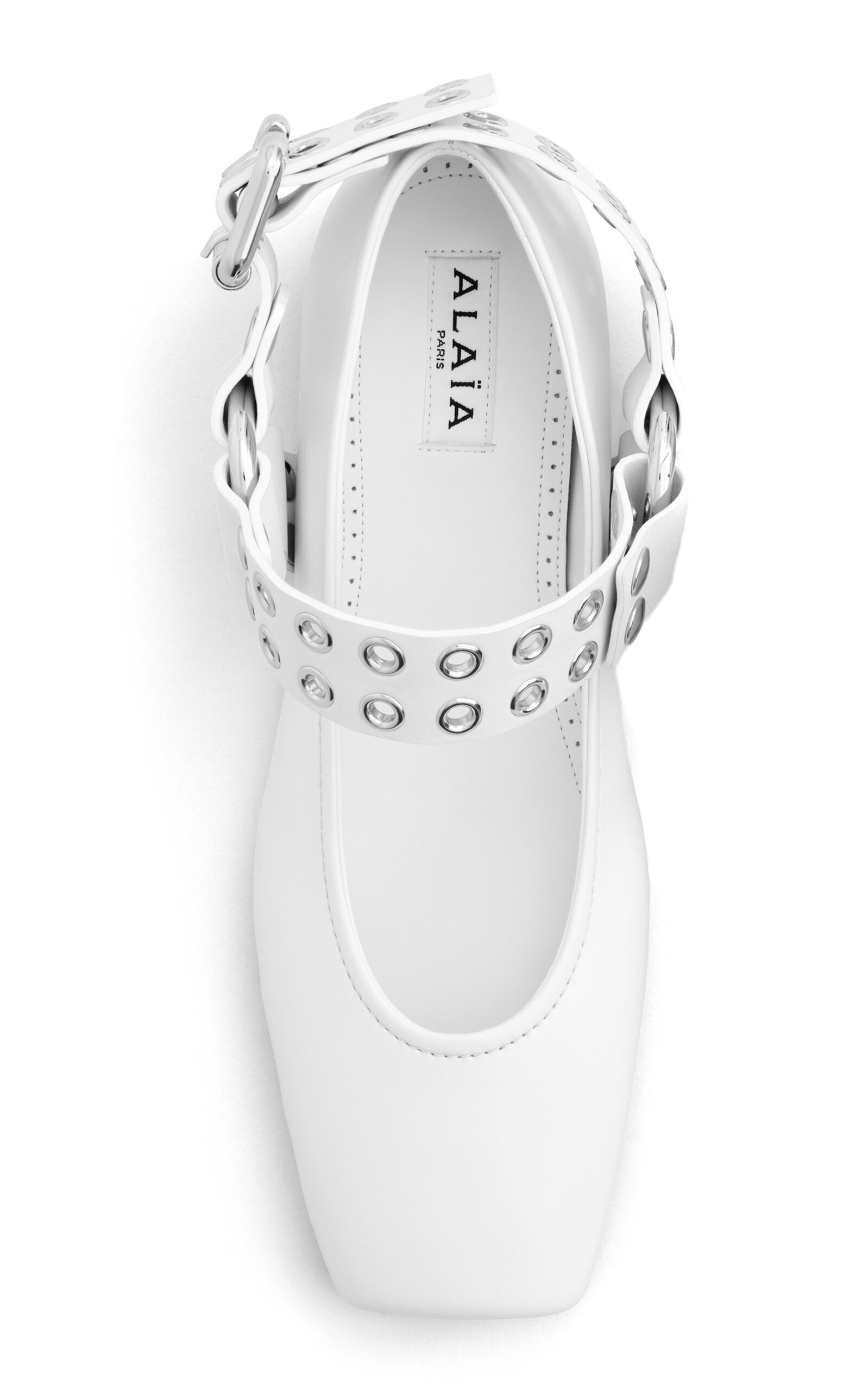 Leather Ballet Flats white - 3