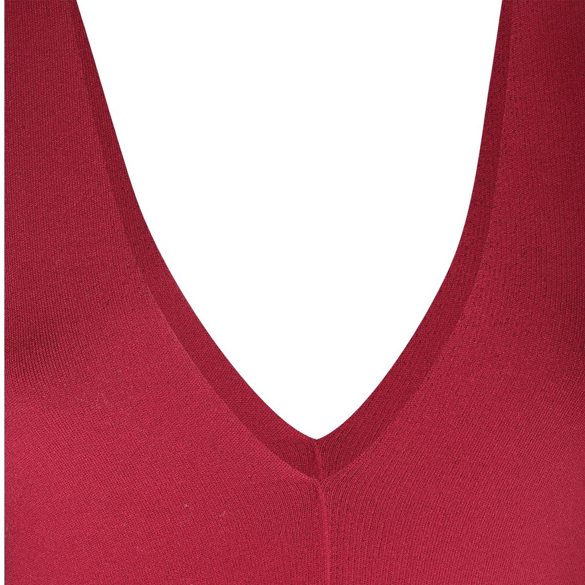 Rick Owens Rick Owens Fuchsia Stretch V Neck Dress | baltini