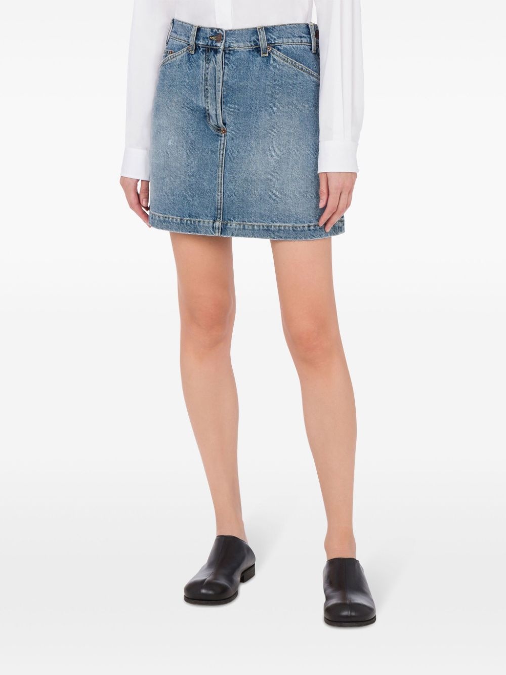 denim mini skirt - 2
