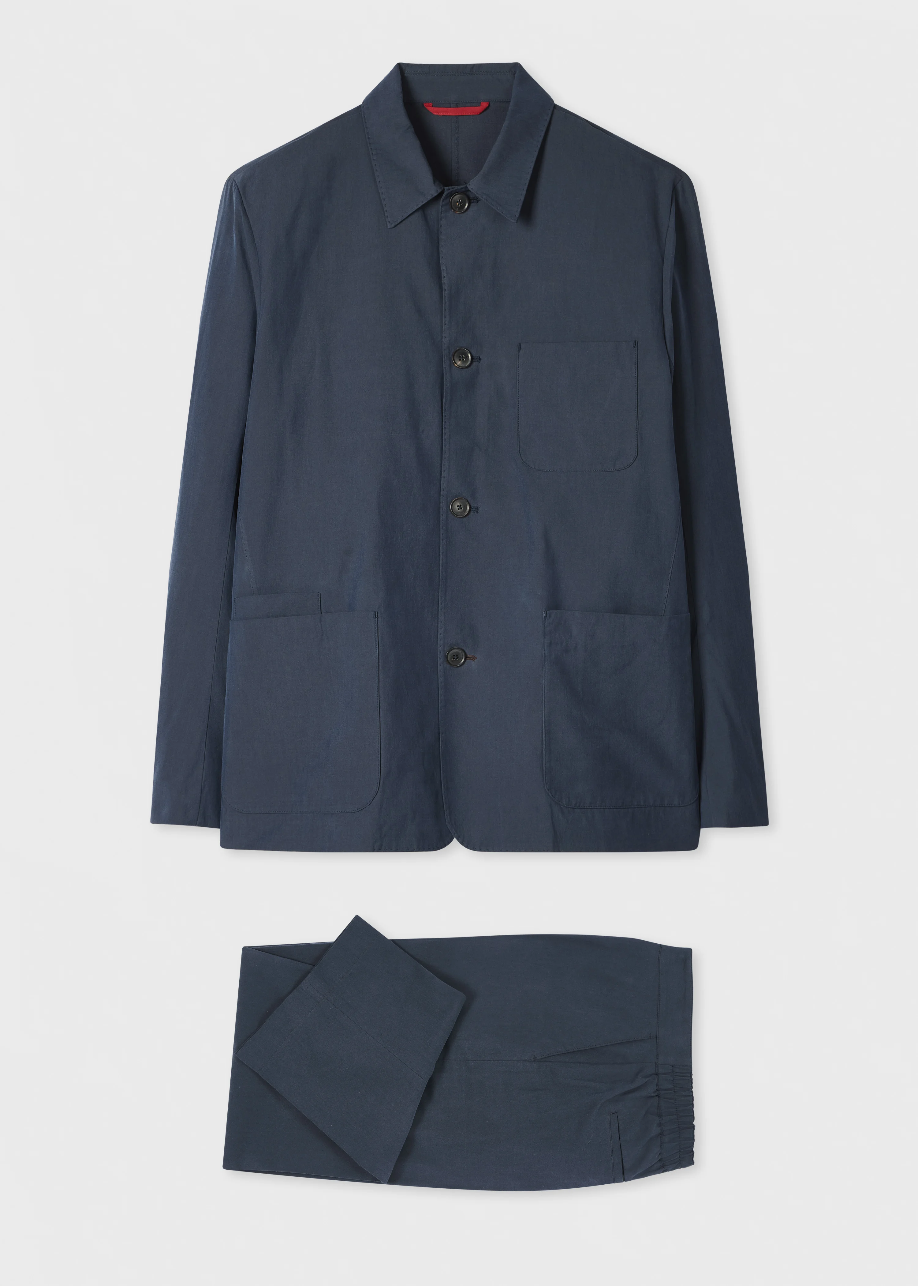 Washed Navy Cotton-Lyocell Work Co-ord - 1