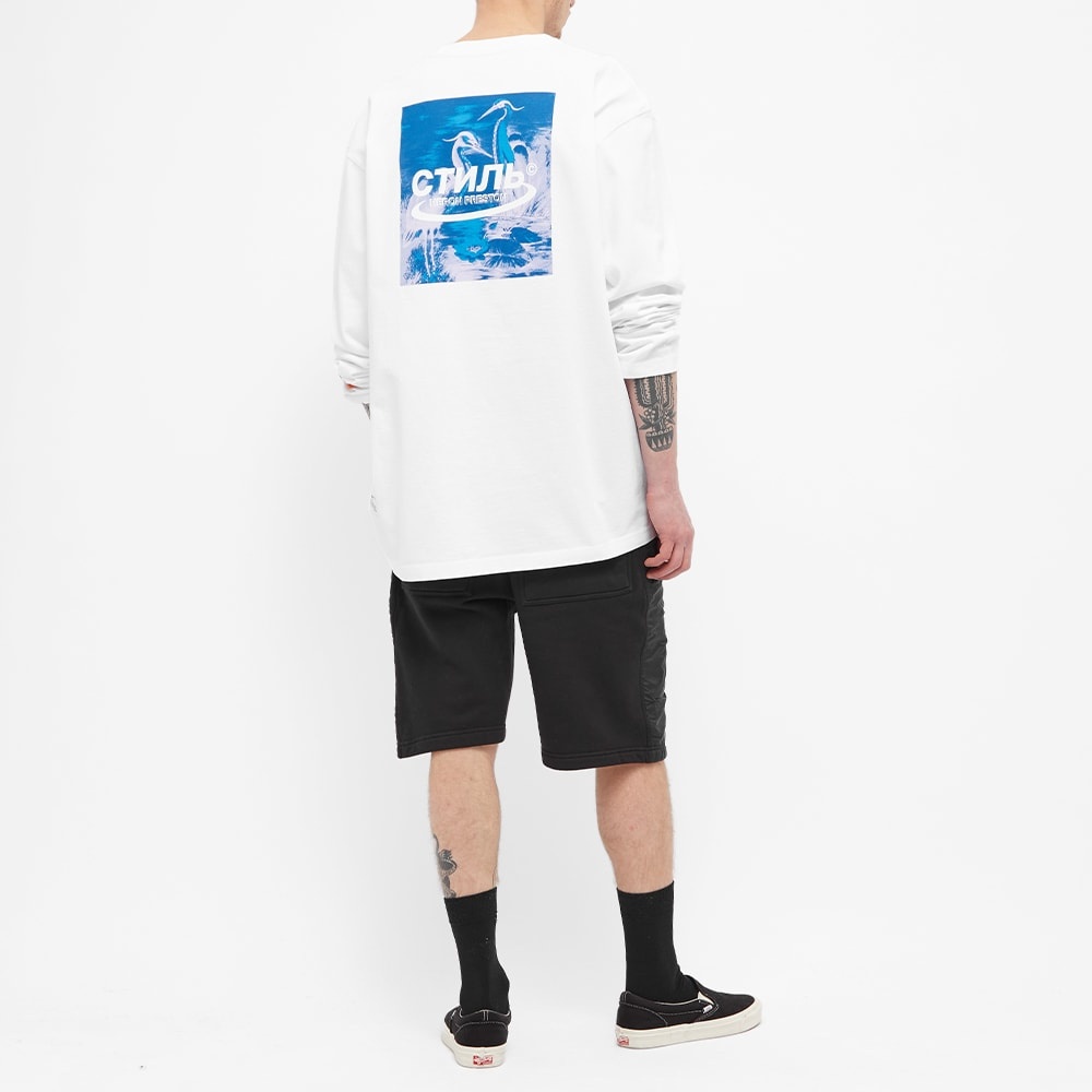 Heron Preston Long Sleeve Oversized Herons Halo Tee - 6