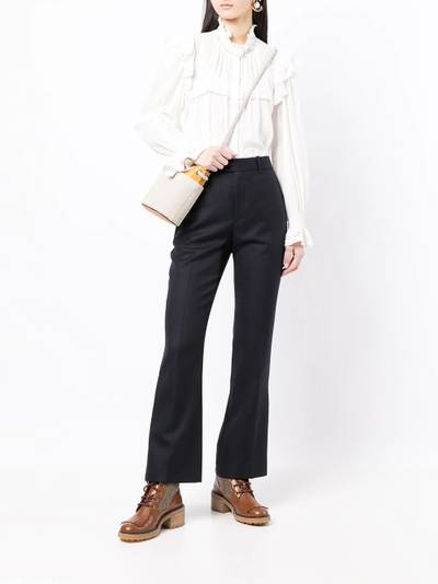 Chloé pressed-crease four-pocket tailored trousers outlook