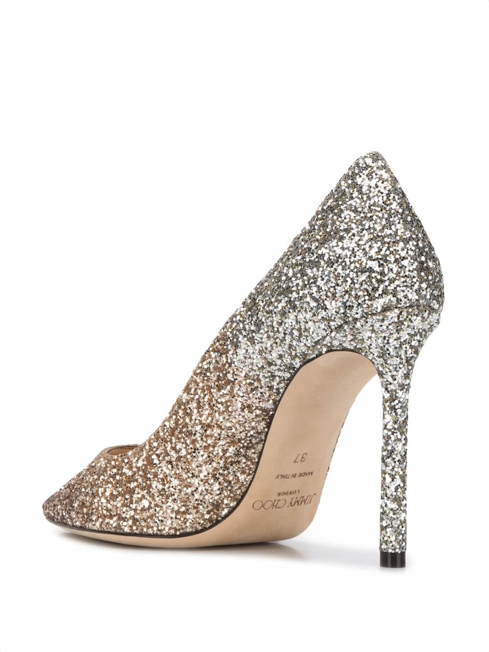 Romy 85mm glitter pumps - 3