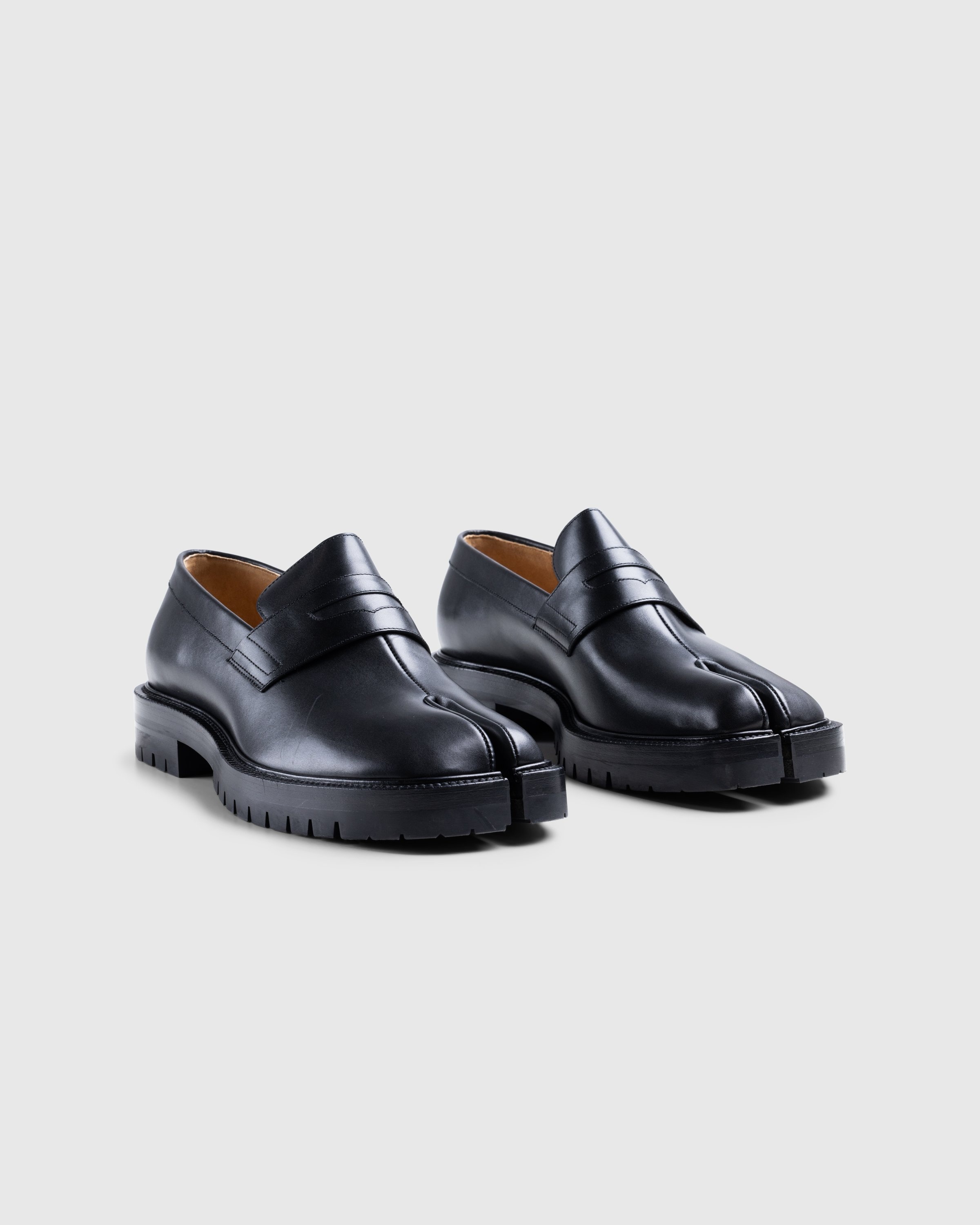 Maison Margiela – Leather Tabi Mocassin Black - 3