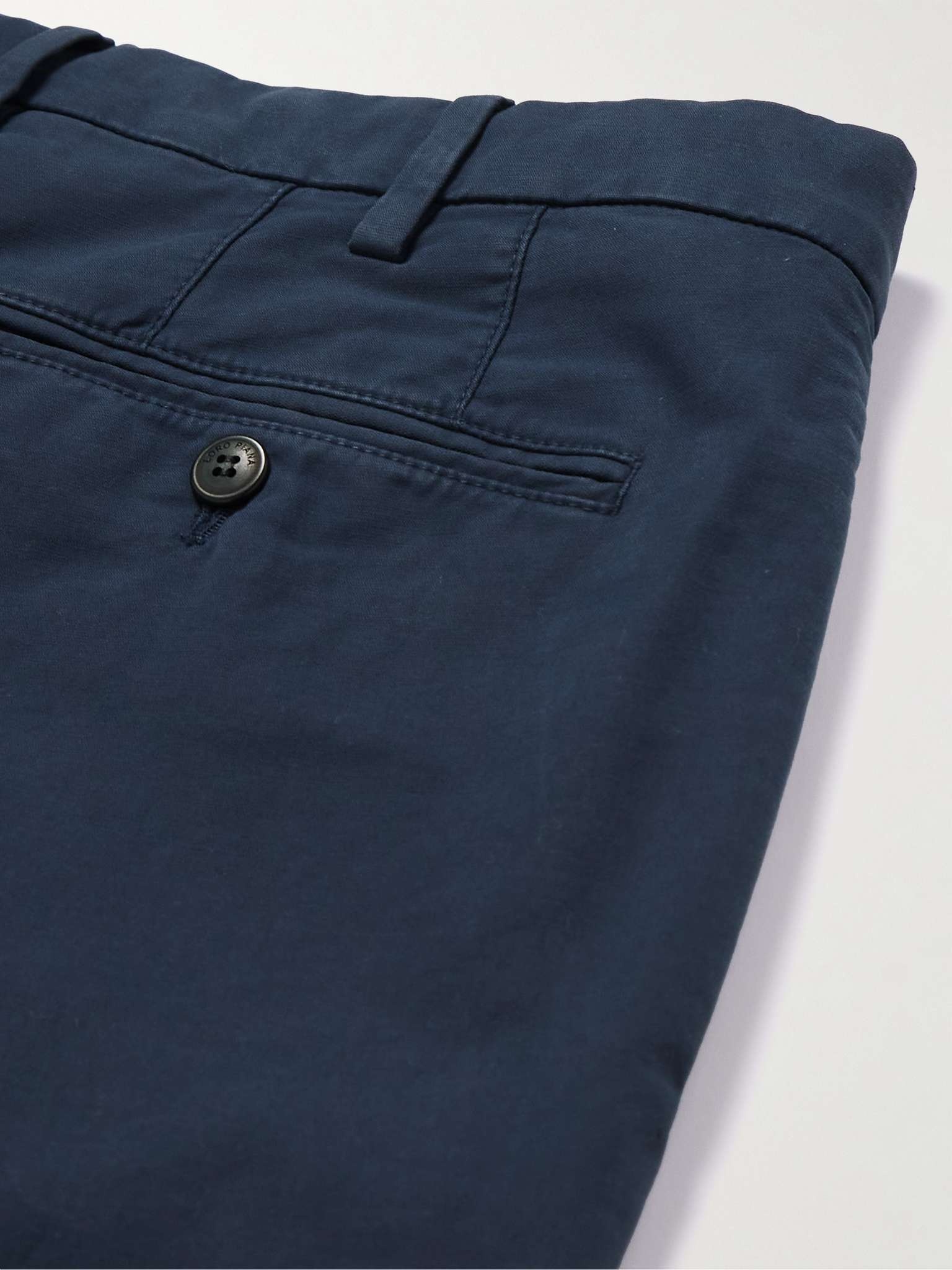 Slim-Fit Cotton-Blend Trousers - 10