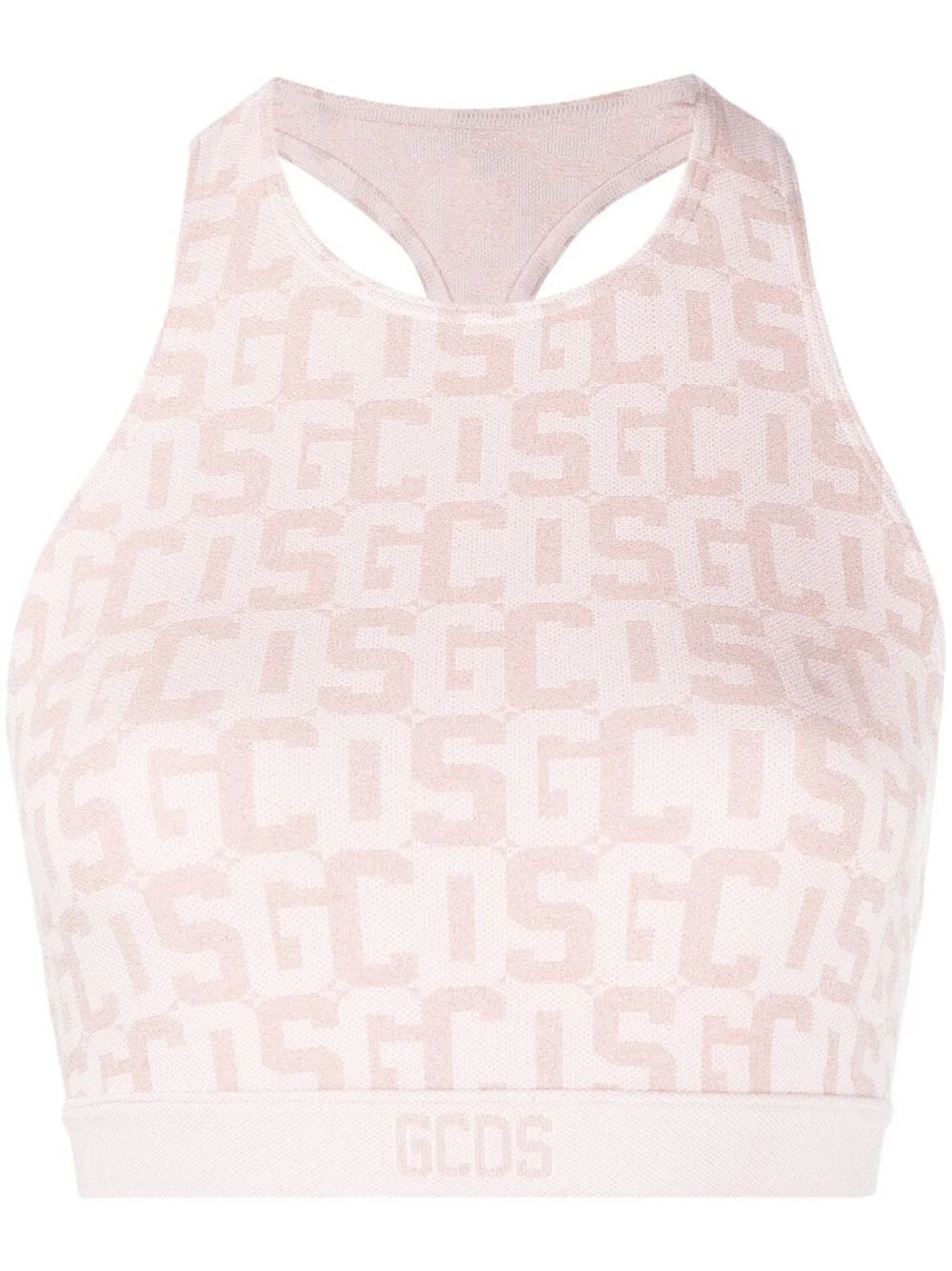 logo-print cropped top - 1