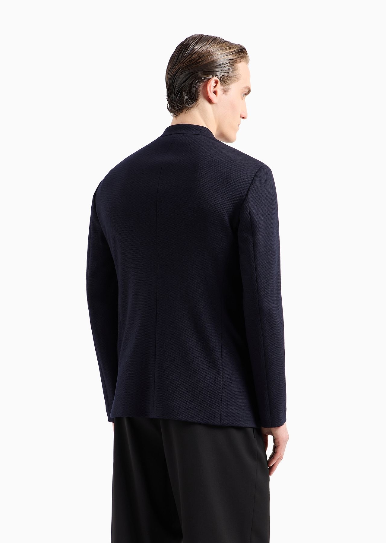 ASV single-breasted jacket in Lyocell and wool jersey - 3