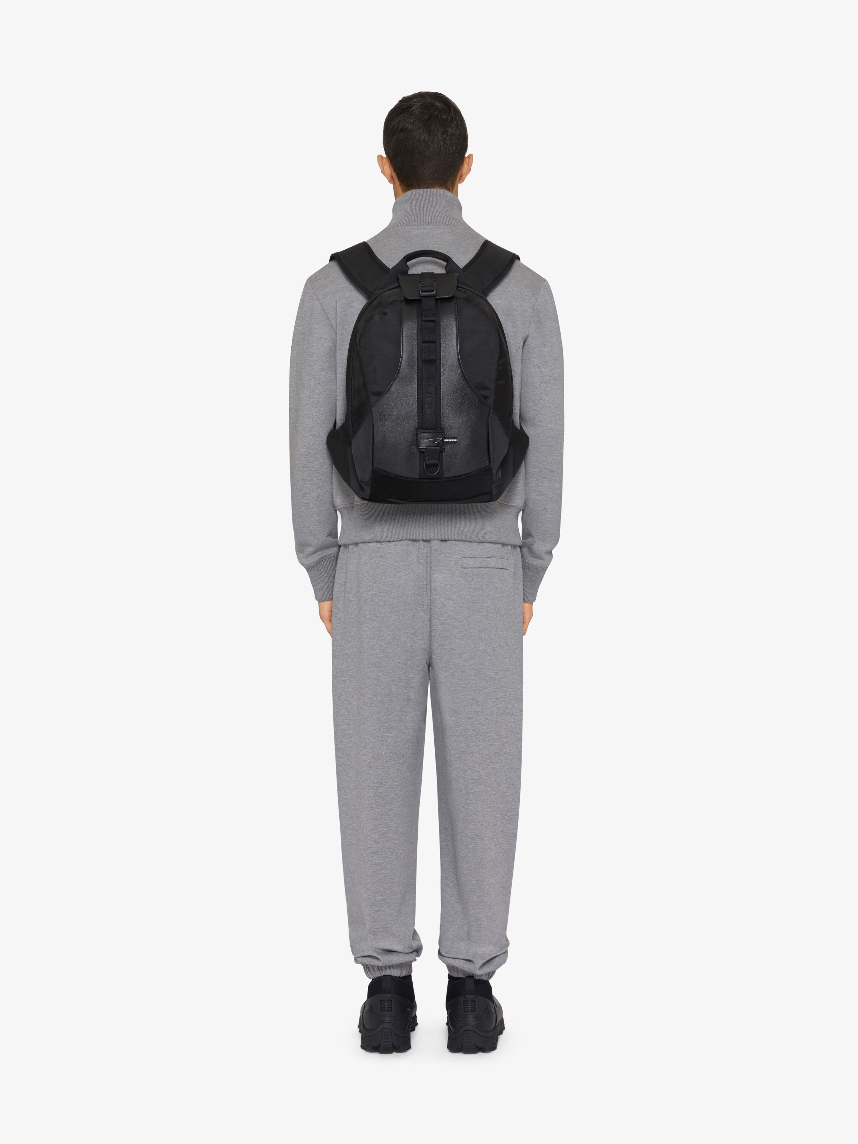 MEDIUM G-TRAIL BACKPACK IN NYLON AND LEATHER - 2