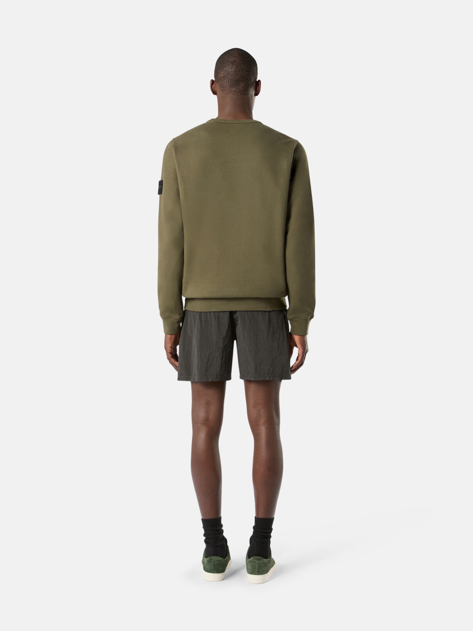 Stone Island 62420 BRUSHED ORGANIC COTTON FLEECE | REVERSIBLE