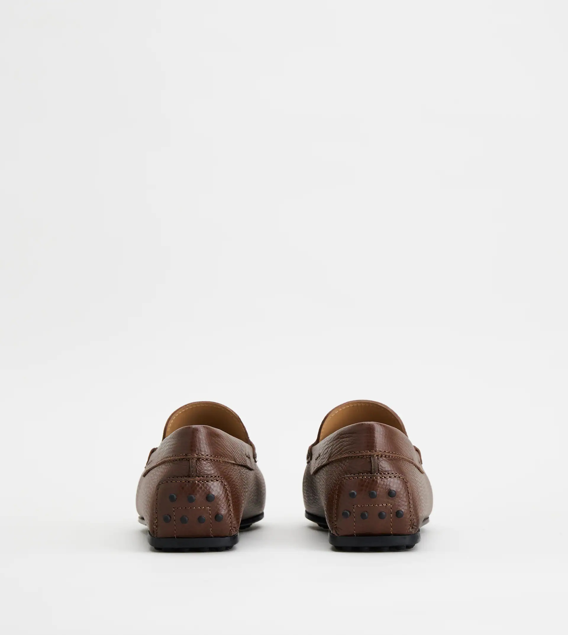 CITY GOMMINO DRIVING SHOES IN LEATHER - BROWN - 2