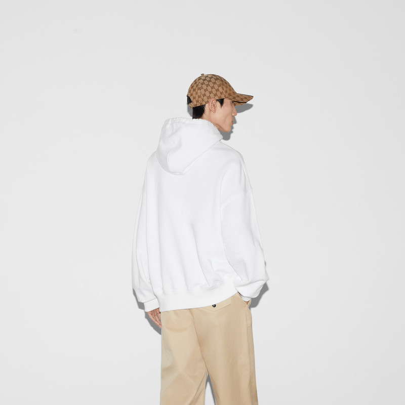 Cotton jersey hooded sweatshirt 4