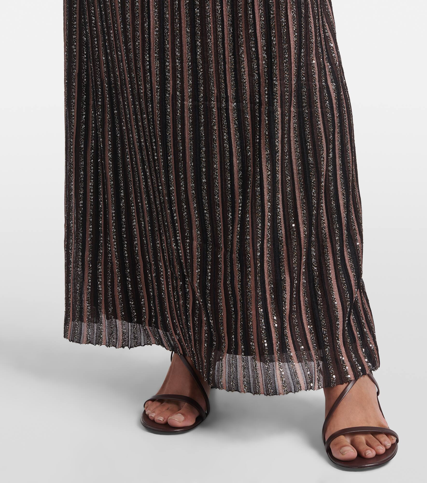 Zig Zag sequined maxi skirt - 5