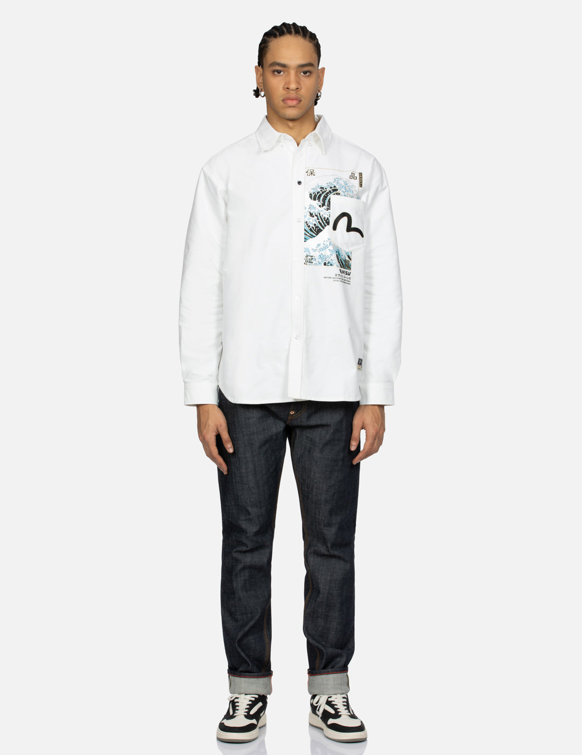 SEAGULL AND THE GREAT WAVE
PRINT RELAX FIT SHIRT - 5