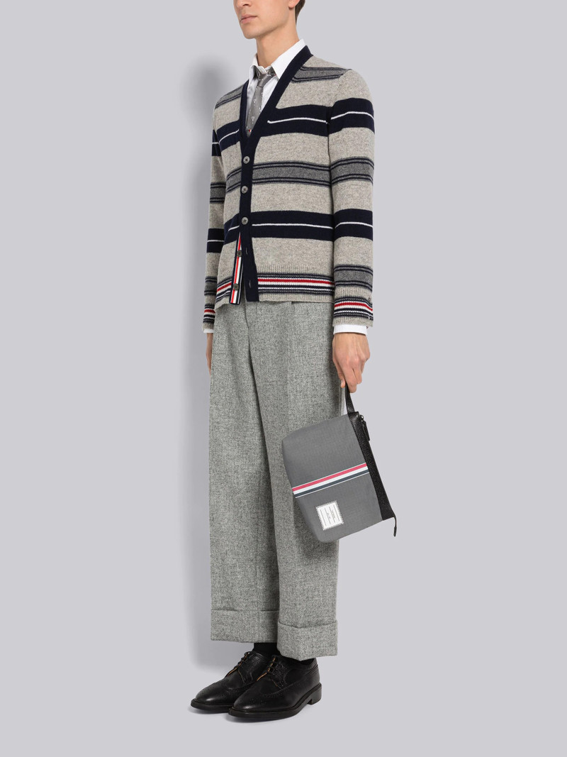 Ripstop Stripe Wristlet Zip Pouch 4