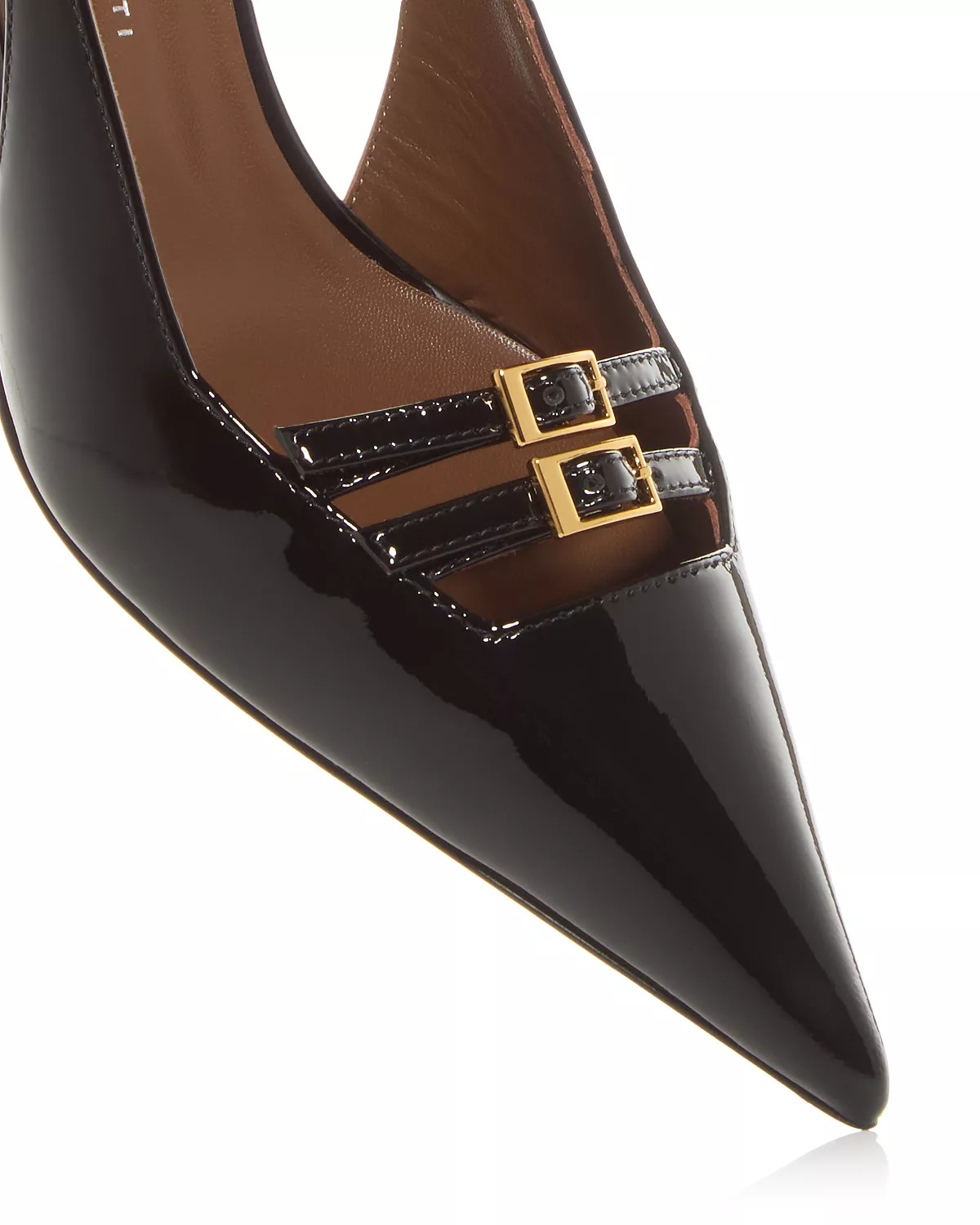 Women's Pointed Buckle Pumps - 5