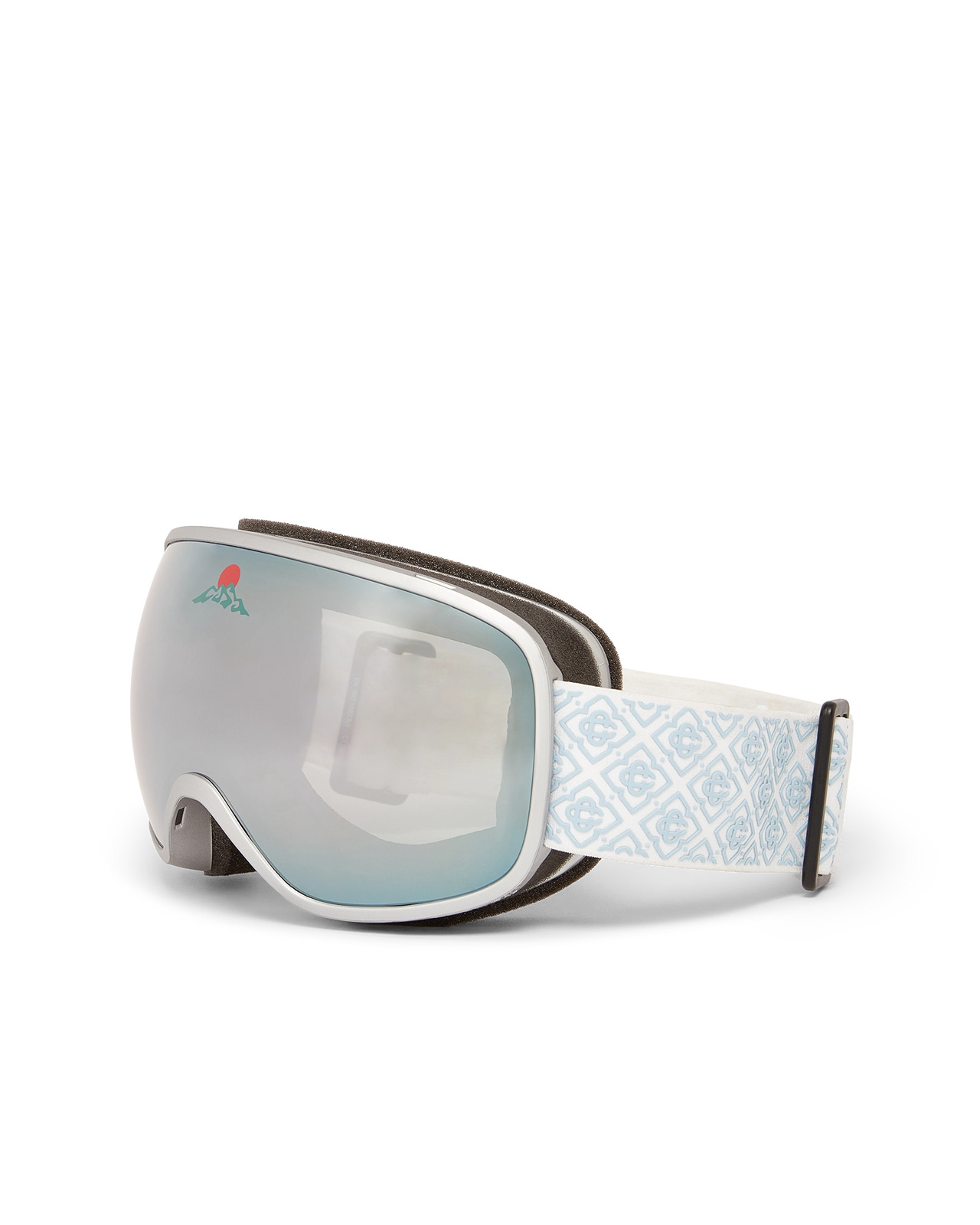 Silver & White Gradient Ski Goggles | Casablanca Paris - 2