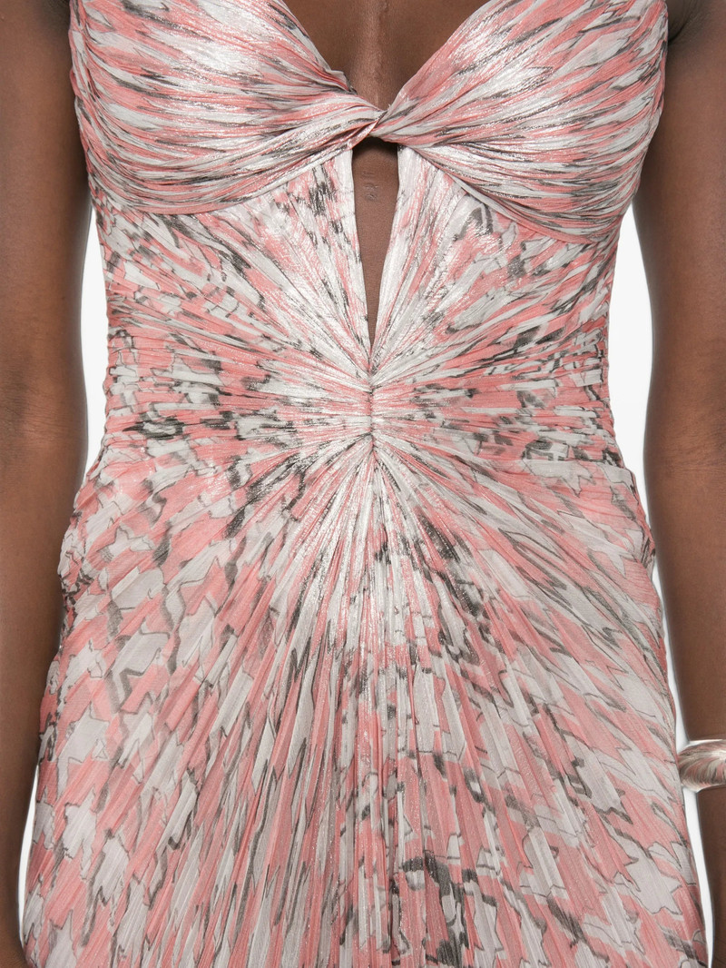 Maria Lucia Hohan Plissé-effect Cutout Maxi Dress 3