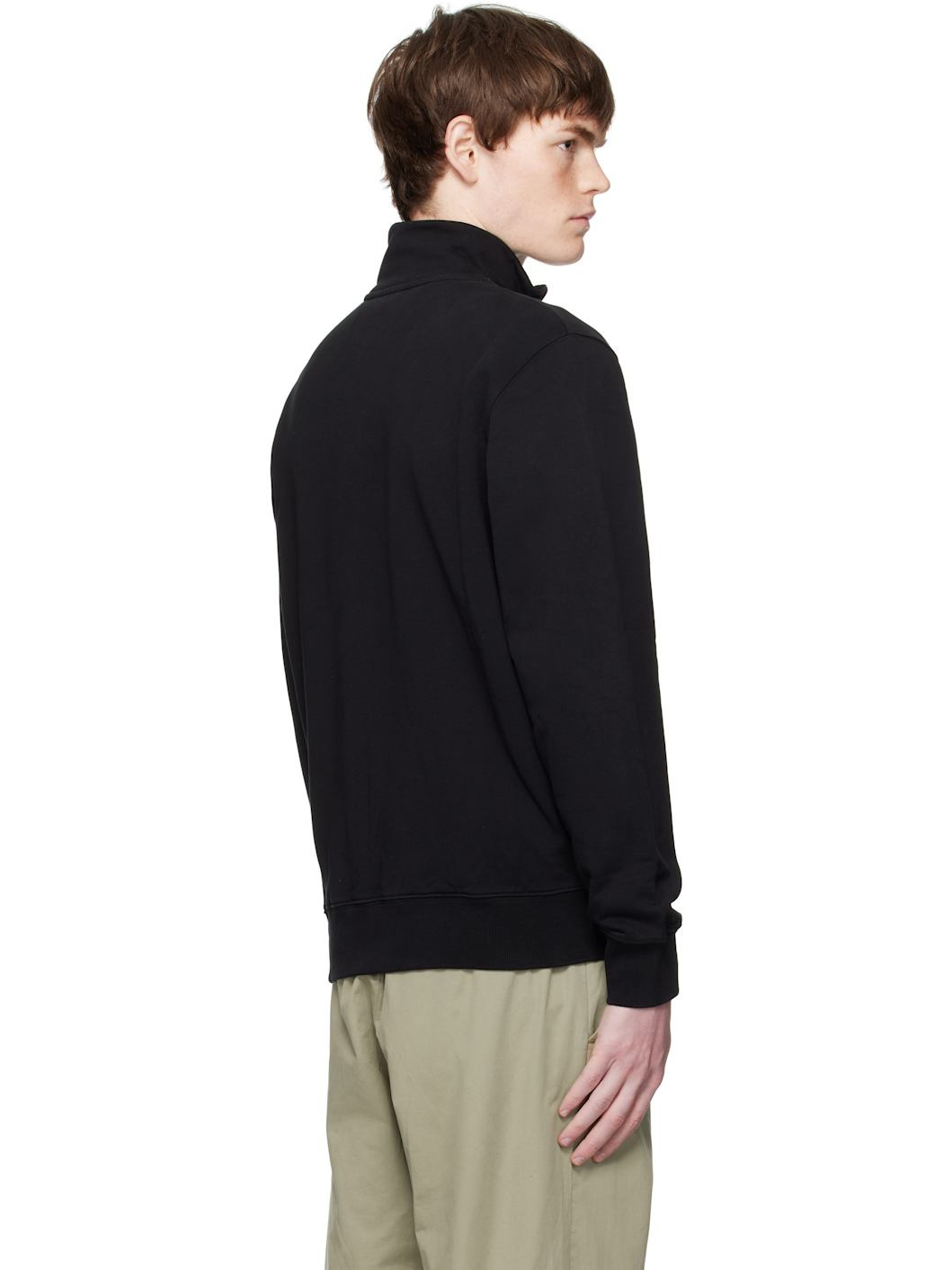 Black Fox Head Patch Fullzip Regular Sweatshirt - 3