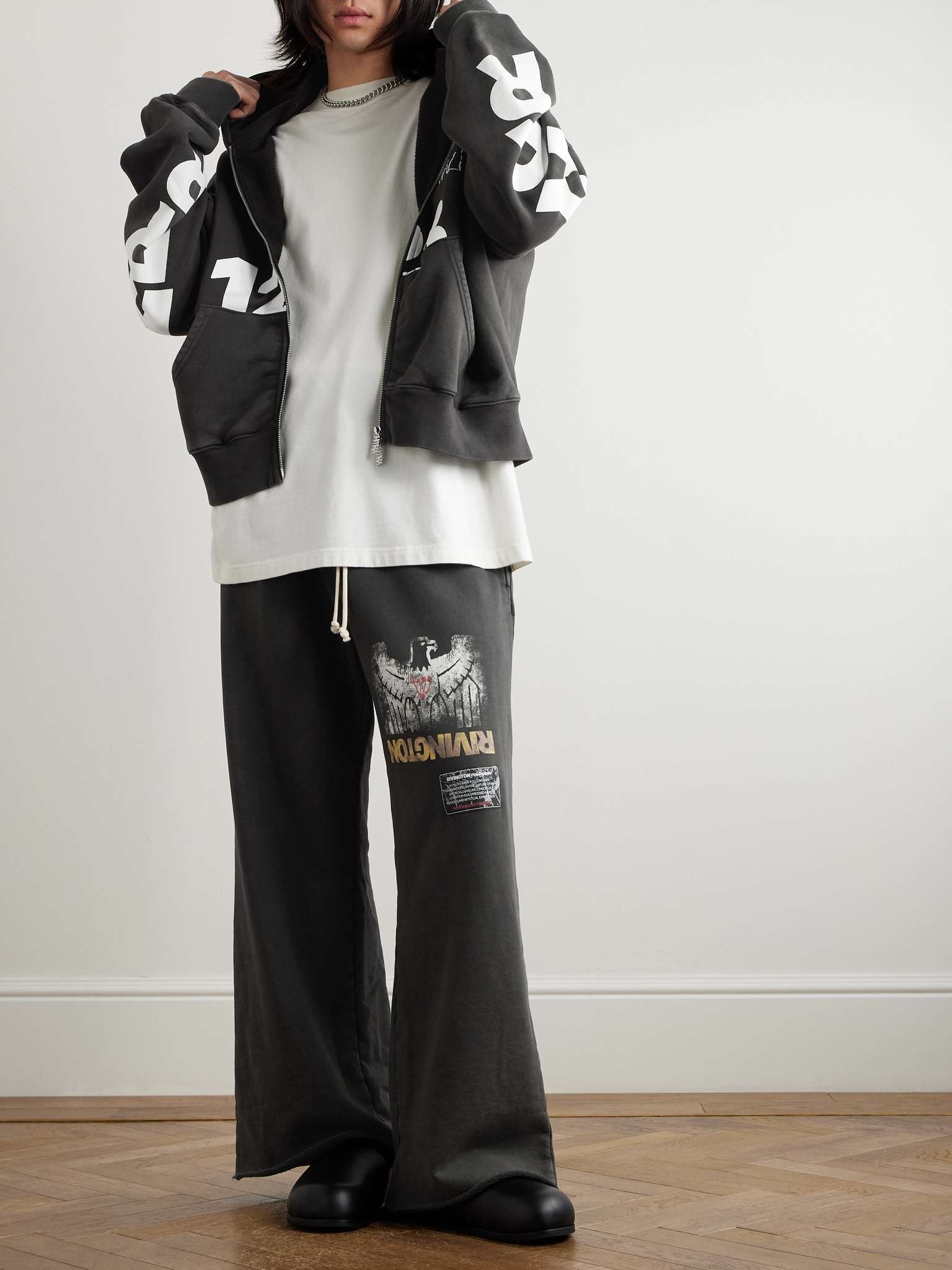Principal Straight-Leg Logo-Print Cotton-Jersey Sweatpants - 2
