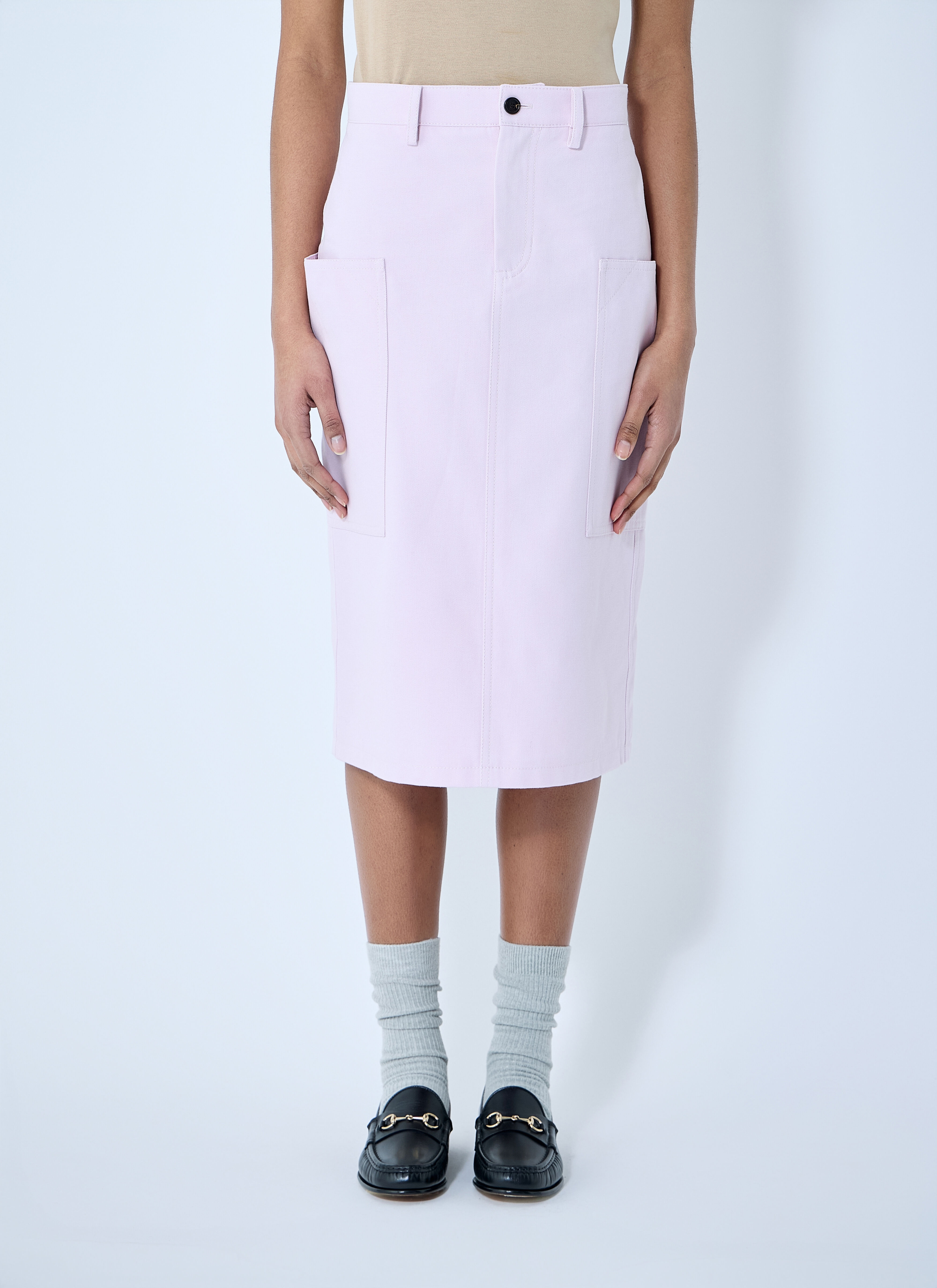 Cotton Canvas Delavé Skirt - 1