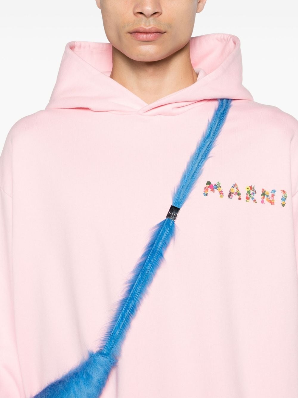 logo-print cotton hoodie - 5