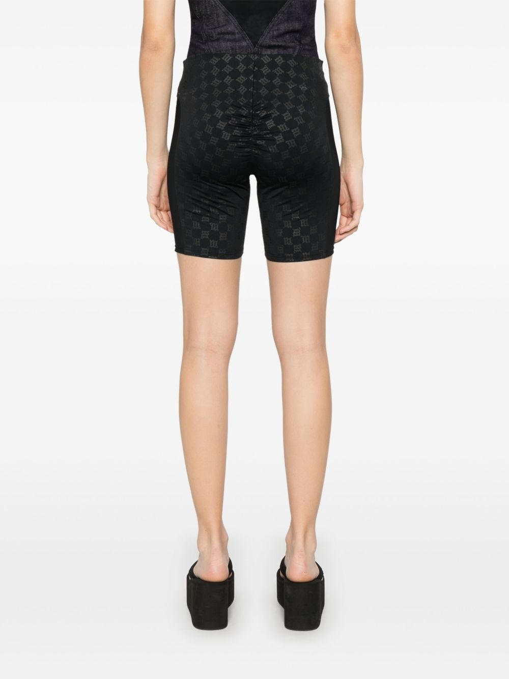 monogram-print biker shorts - 4