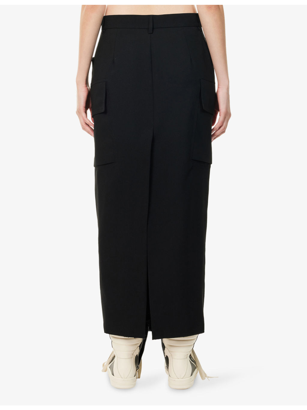 Firbanks Slit Wool Midi Skirt - 4