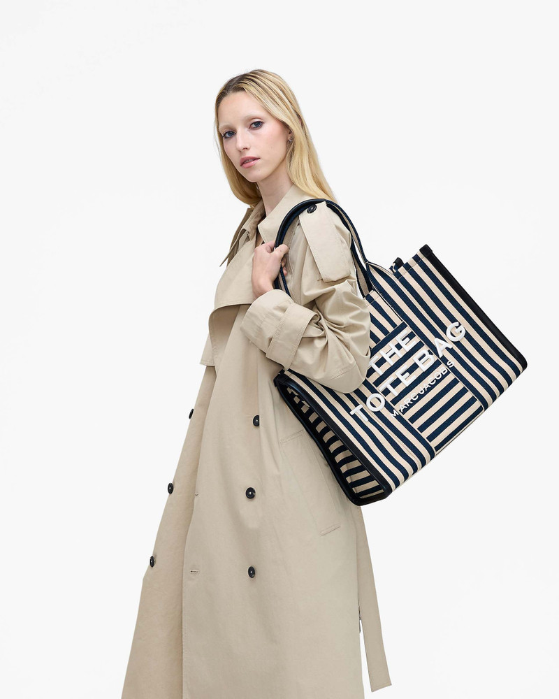 Marc Jacobs THE STRIPE CANVAS LARGE TOTE BAG outlook