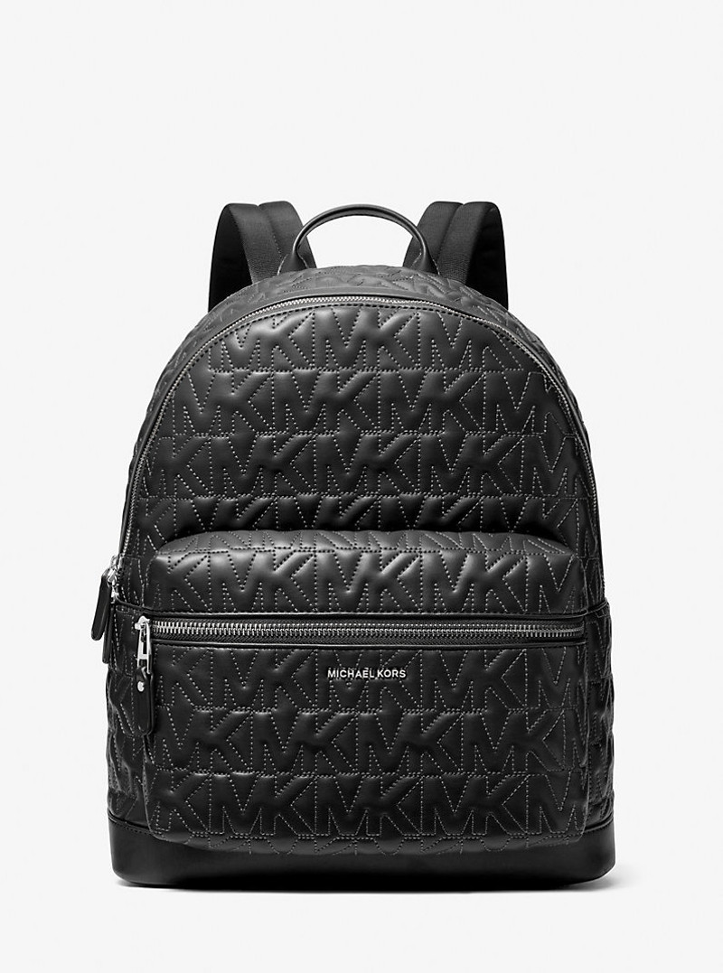 Hudson Medium Logo Embossed Dome Backpack 1