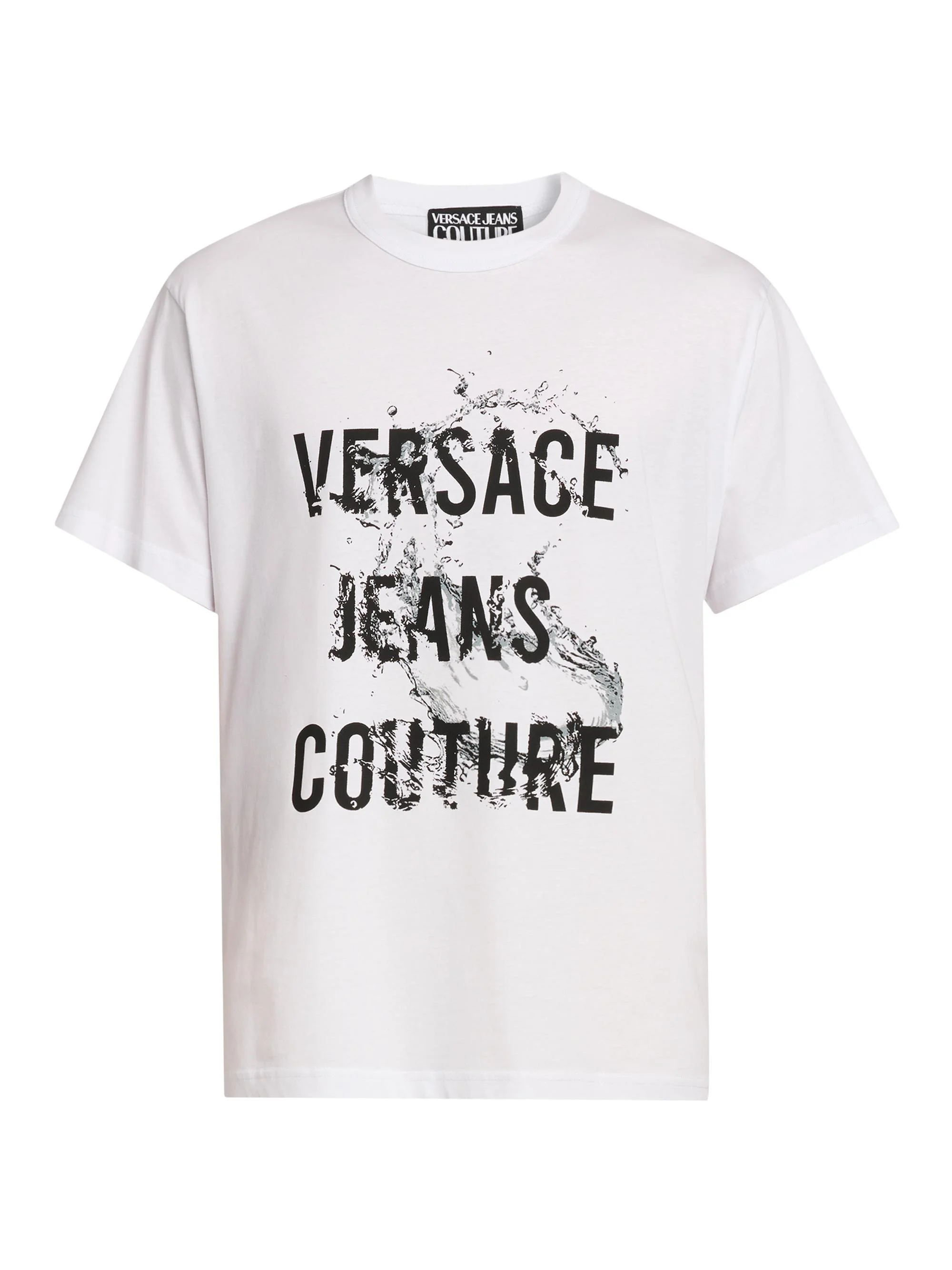Men's Logo Wave T-Shirt - White - 1