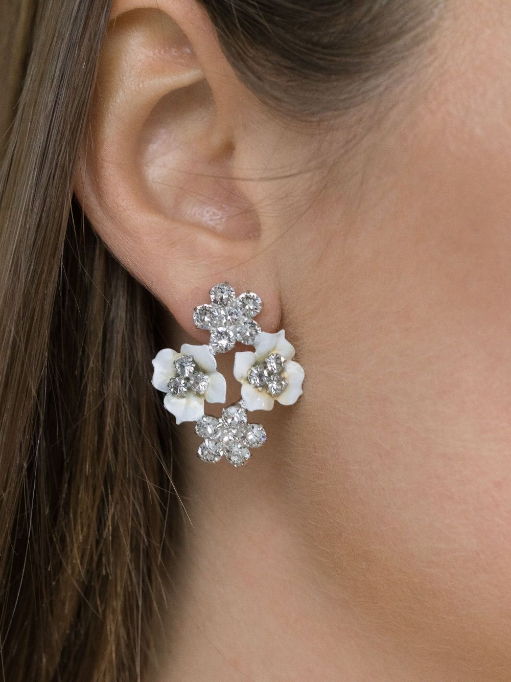 Carina crystal-embellished earrings - 3