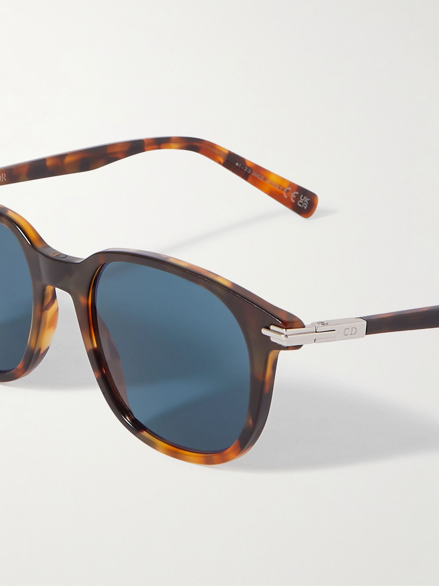 DiorBlackSuit S12I Square-Frame Tortoiseshell Acetate Sunglasses Tortoiseshell - 3