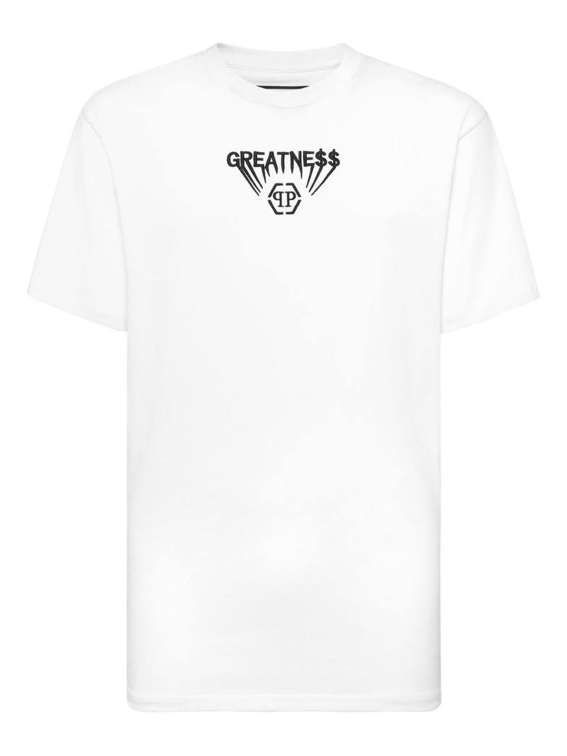 embroidered-logo T-shirt 1