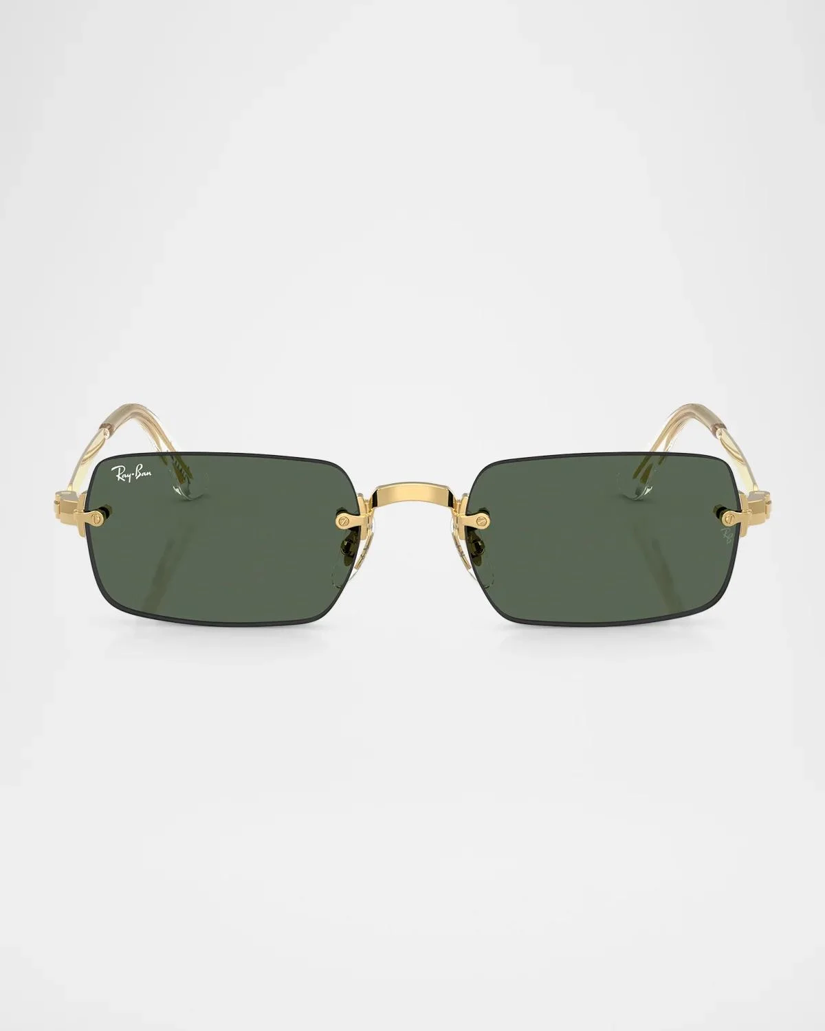x A$AP Rocky Men's Rb3928 Rimless Metal Rectangle Sunglasses - 1