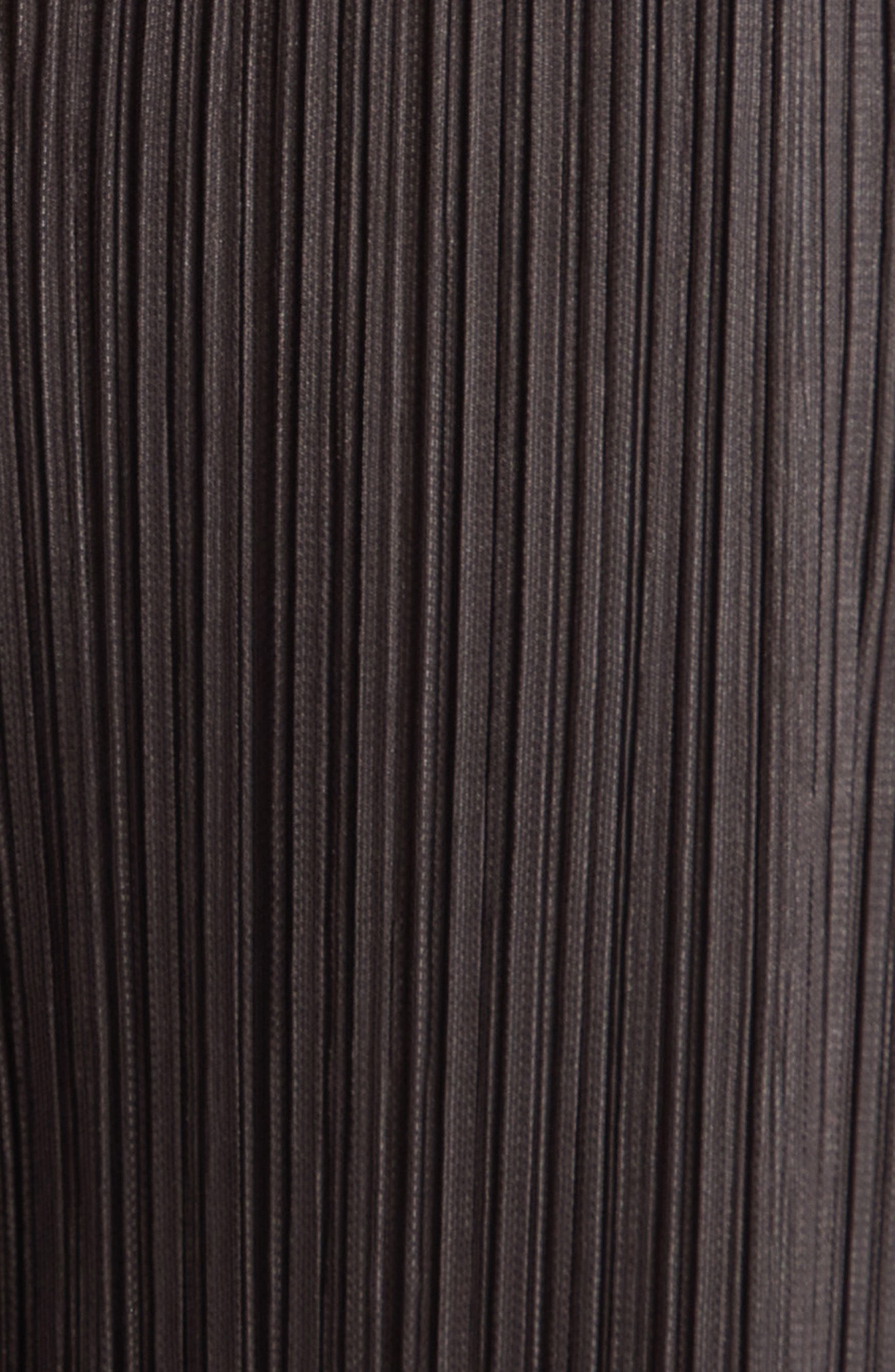 Pleats Please Issey Miyake Thicker Bottoms Pleated Wide Leg Crop Pants in Steel Gray at Nordstrom - 6