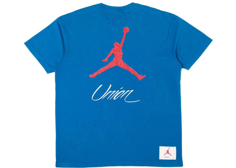Jordan Jordan x Union NRG Vault AJ Flight Jumpman Tee Blue outlook