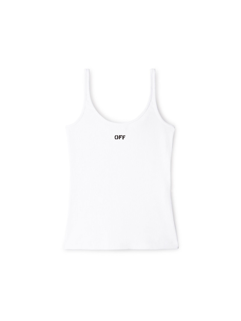 Off Stamp Rib Tank Top - 1