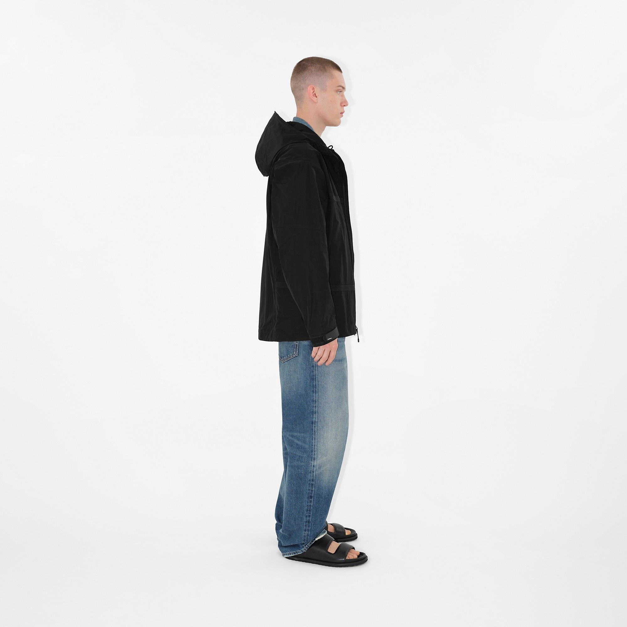 Logo Appliqué Lightweight Hooded Jacket - 3