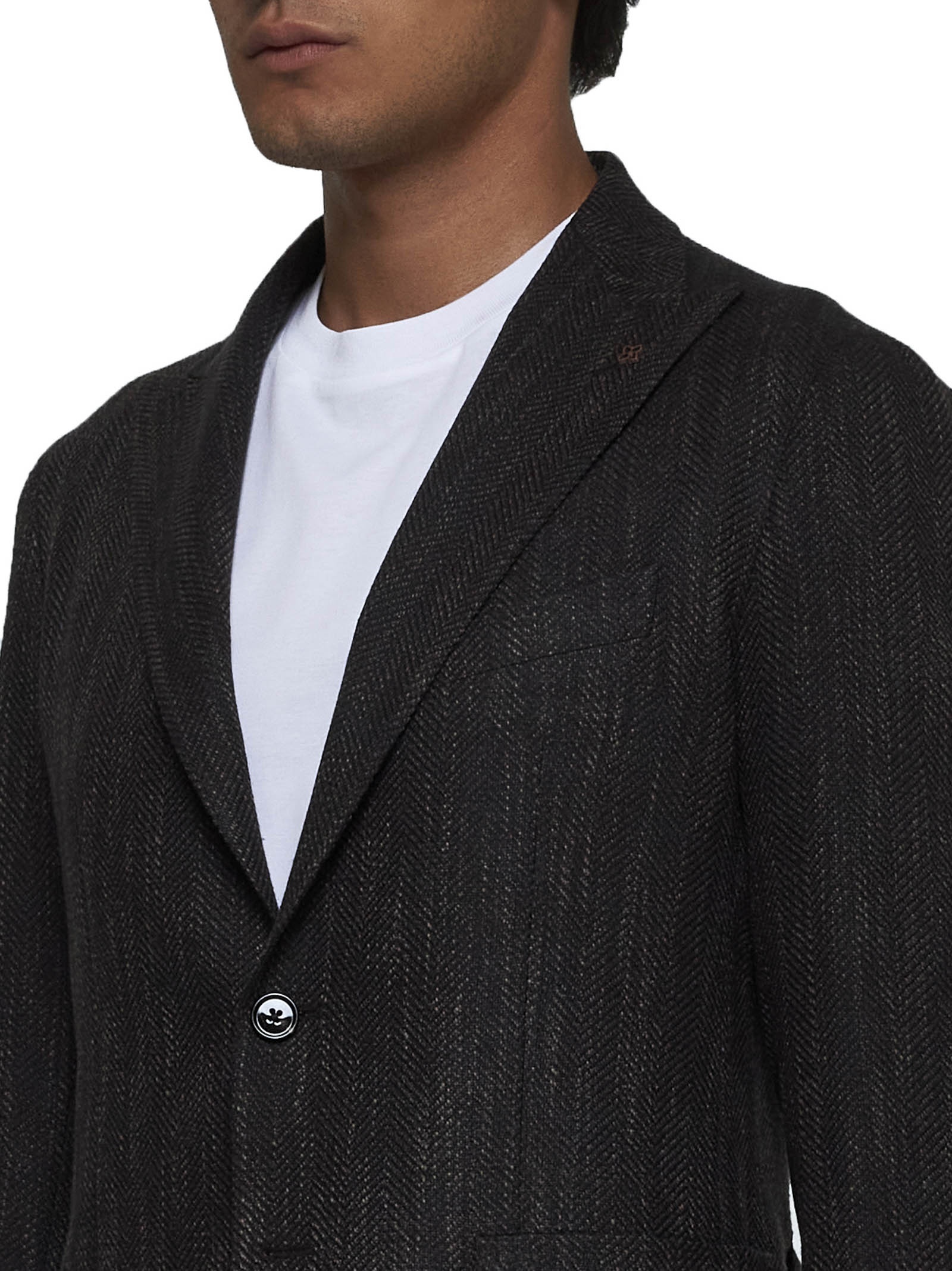 TAGLIATORE - Tagliatore Men Montecarlo Wool And Silk-Blend Blazer - 4